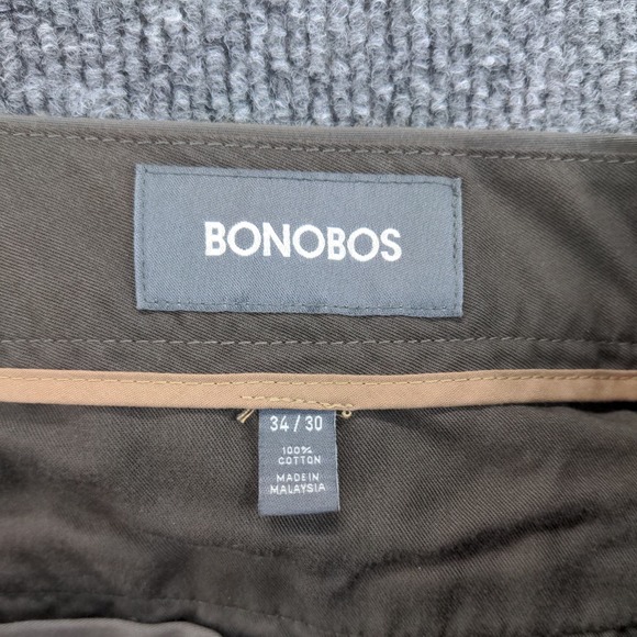 Bonobos Mens Weekday Warrior Straight Pants Size 34x30 Brown - Picture 12 of 14